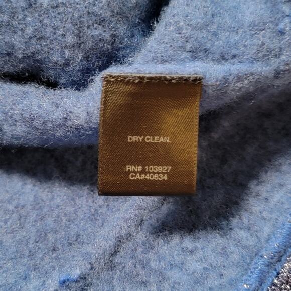 Marc Jacobs Wool Chunky Knit Cardigan Sweater Ruffle Glitter Coquette Medium Top - Picture 8 of 10